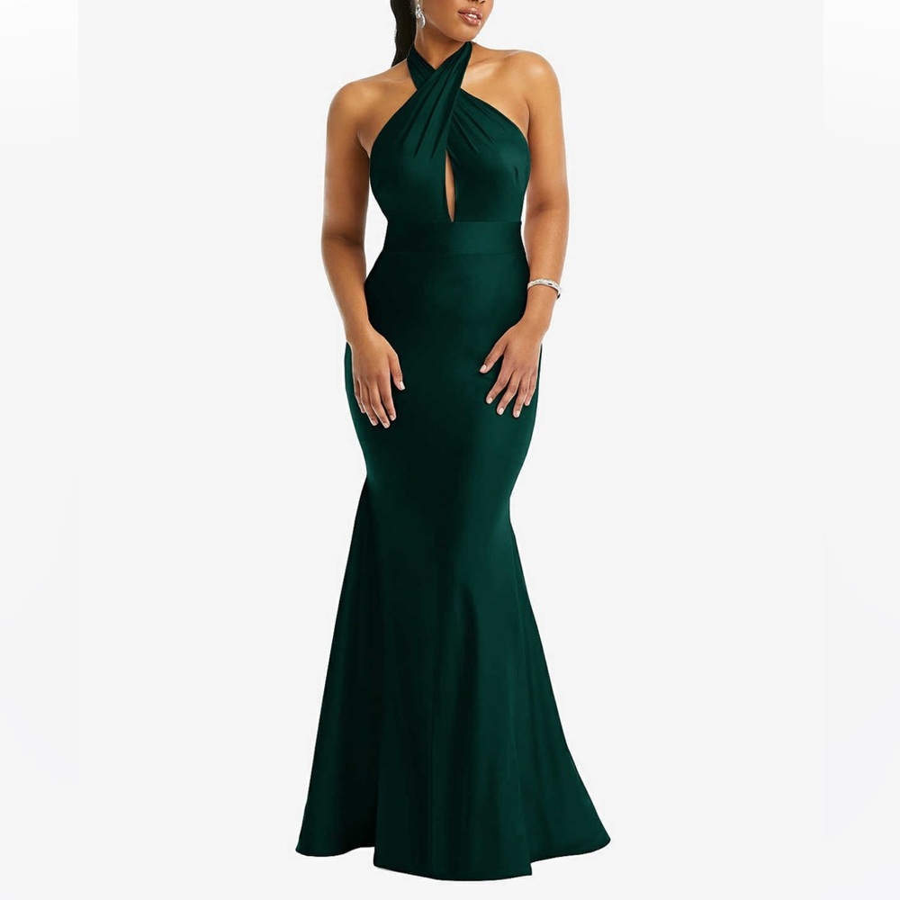 CYNTHIA & SAHAR XIMENA · STYLE CS112 · LUXE STRETCH SATIN Evergreen XL
